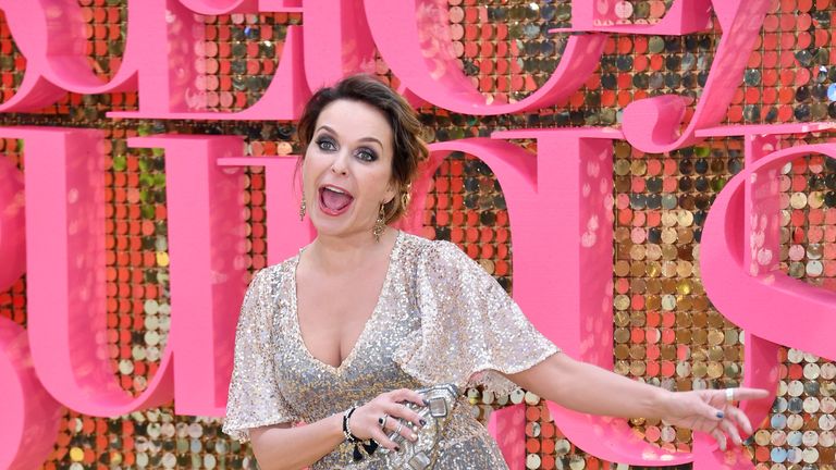 LONDON, ENGLAND - JUNE 29:  Julia Sawalha attends the "Absolutely Fabulous: The Movie"  World Premiere at the Odeon Leicester Square on June 29, 2016 in London, England.  (Photo by Gareth Cattermole/Getty Images)