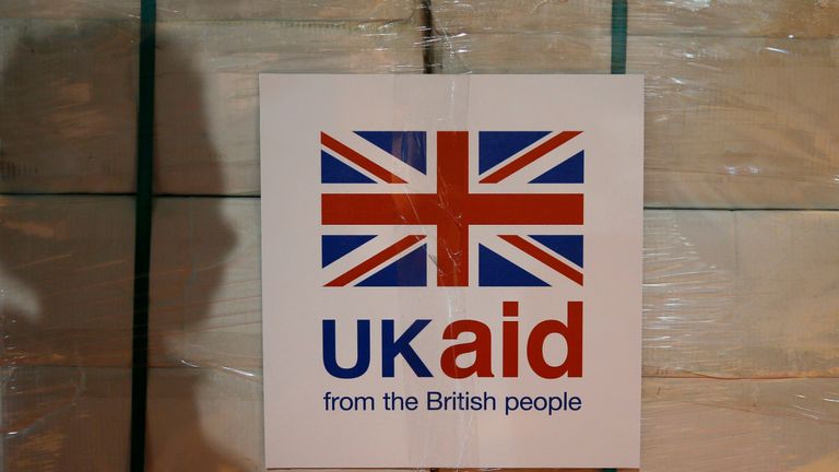 File photo dated 14/8/2014 of a UK aid label attached to a box containing kitchen sets at a UK aid Disaster Response Centre at Kemble Airport, Wiltshire. Prime Minister Boris Johnson has announced that he has merged the Department for International Development (Dfid) with the Foreign Office, creating a new department, the Foreign Commonwealth and Development Office.