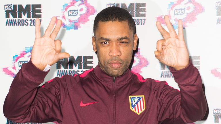 LONDON, ENGLAND - FEBRUARY 15:  Wiley arrives at the VO5 NME awards 2017 on February 15, 2017 in London, United Kingdom.  (Photo by Samir Hussein/WireImage)