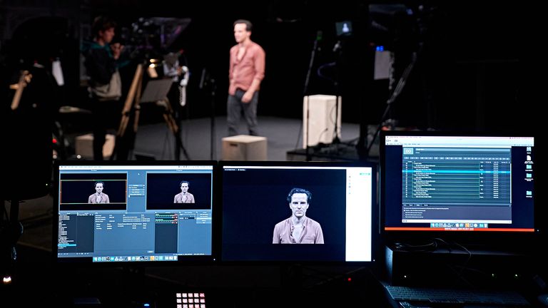 Andrew Scott during a dress rehearsal for Three Kings at The Old Vic last week