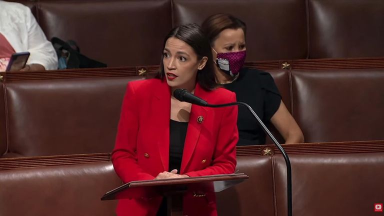 Democratic congresswoman Alexandria Ocasio-Cortez excoriated a Republican for alleged sexist remarks made against her.