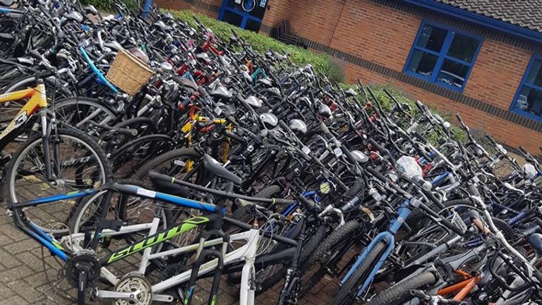Bedfordshire Police have recovered more than a hundred bicycles
