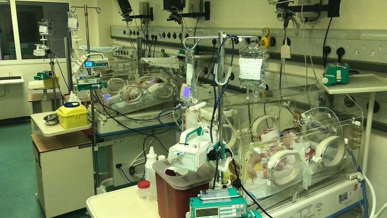 12 children are using incubators at the hospital in Beirut