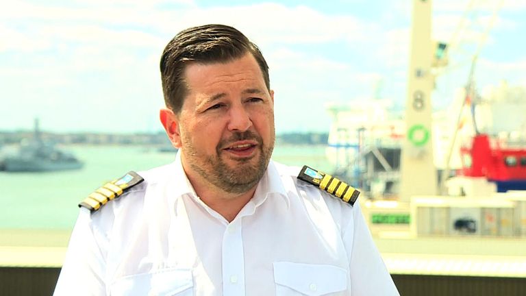 Portsmouth harbourmaster Ben McInnes worked at sea for 12 years 