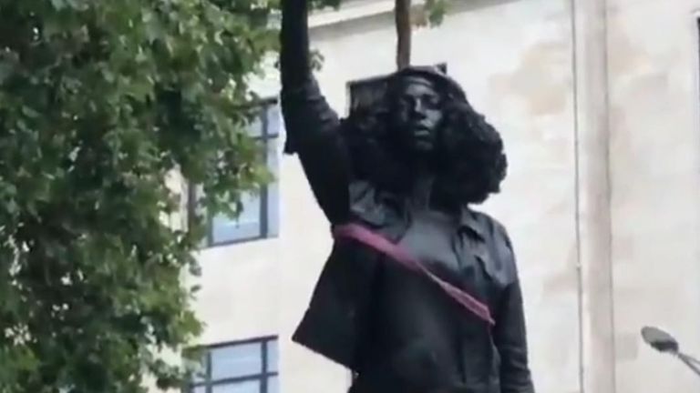 BLM statue removed