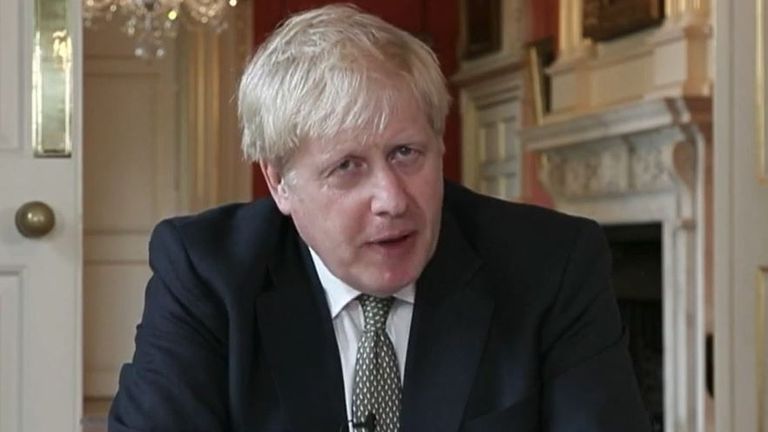 Boris Johnson is advocating the wearing of face coverings in confined spaces