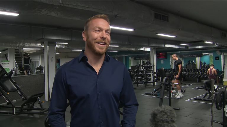 Sir Chris Hoy visits reopened gym and reflects on Tokyo Olympics as UK lockdown eases