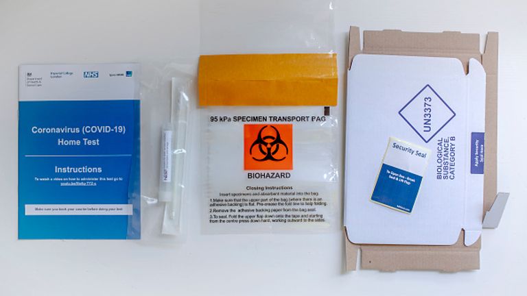 The NHS home testing kit