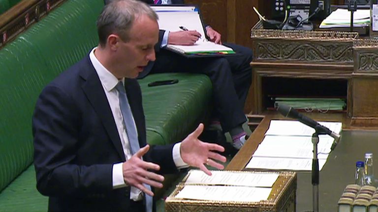 Foreign Secretary Dominic Raab MP