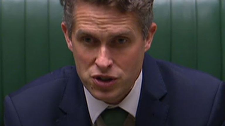 Gavin Williamson asks if Labour MP is suggesting schools can never open