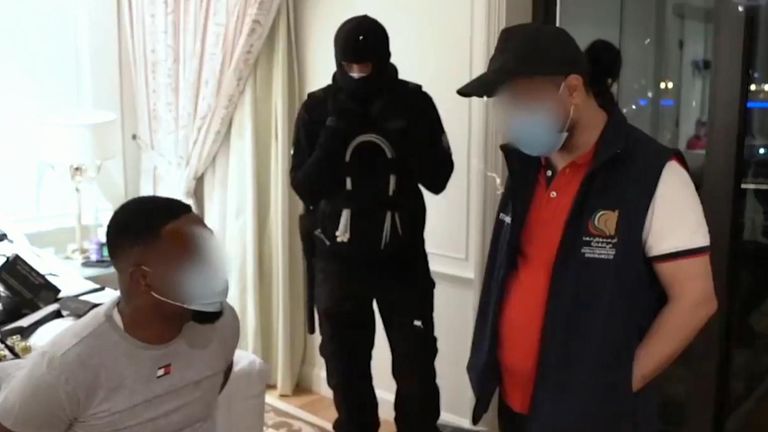 Dubai police release video of arrest