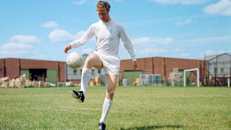 Jack Charlton made a record 773 appearances for Leeds United over a 23-year career as a player 