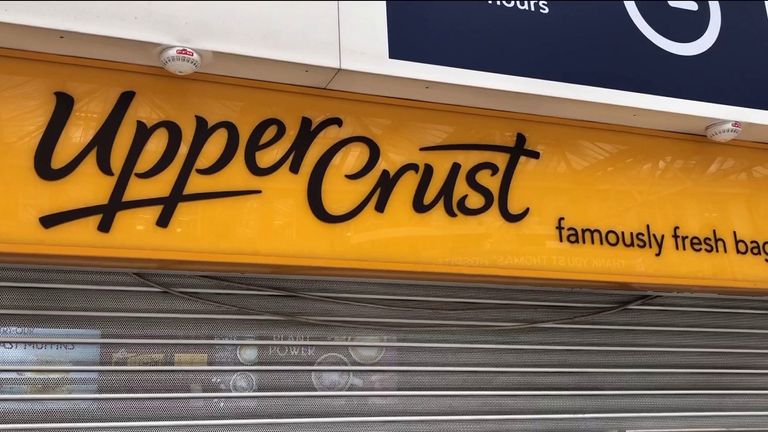 Upper Crust logo job cuts - closed shop