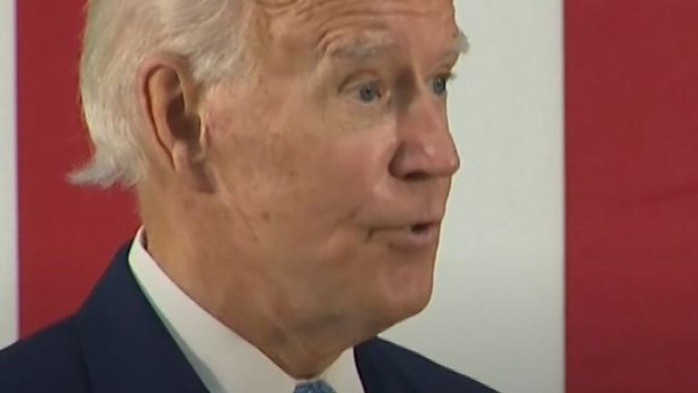 Joe Biden says Confederate statues belong in museums