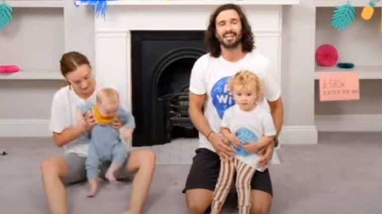 Joe Wicks and his family thank fans after his last online PE session