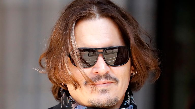 Depp arrives at court on day ten of the hearing