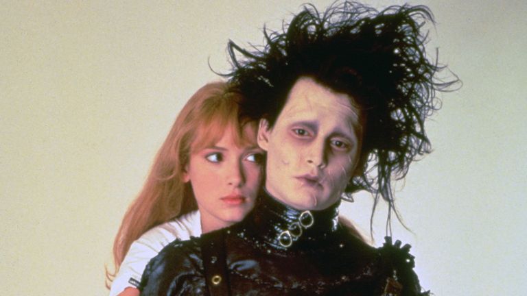 Winona Ryder, Johnny Depp, Edward Scissorhands - 1991. Pic: 20th Century Fox/Kobal/Shutterstock