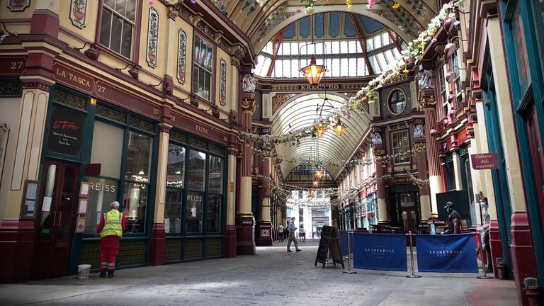 Leadenhall Market has rarely stood so still 