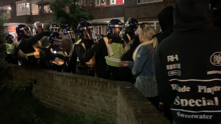 Police break up illegal &#39;block party&#39; in west London