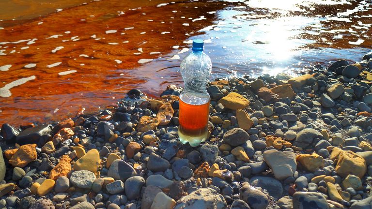 Sample took by Vasily Ryabinin near the Nornickel plant in Norilsk, Russia, on the day of an accident. Pic: Vasily Ryabinin