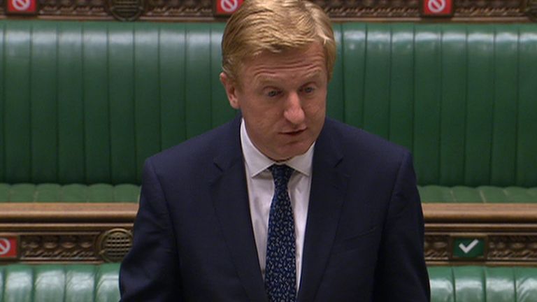 Mr Dowden announced the decision in the Commons