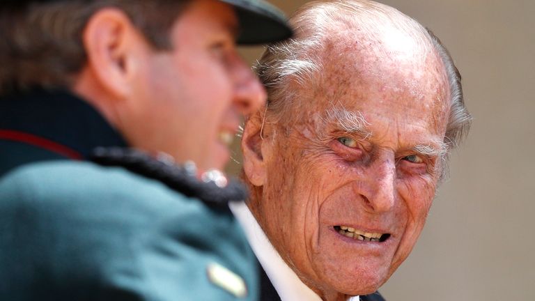 The Duke of Edinburgh looked spritely