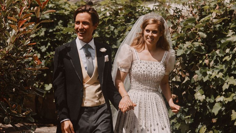 Princess Beatrice and Edoardo Mapelli Mozzi on their wedding day