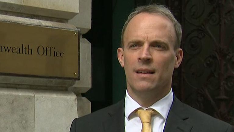 Foreign secretary Dominic Raab said the UK government had &#39;reasonable confidence&#39; Russian &#39;actors&#39; tried to interfere in UK 2019 general election