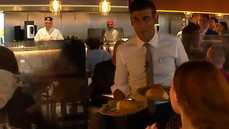 Rishi Sunak is not a great waiter