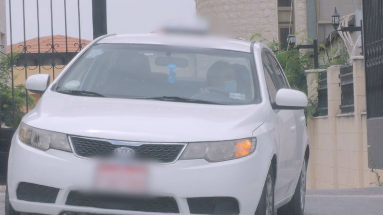 Sky News followed the group in a car