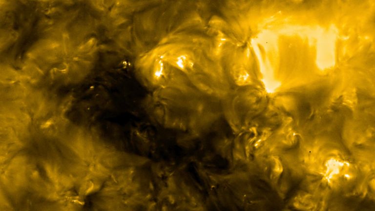 &#39;Campfires&#39; - miniature solar flares - were seen all over the sun&#39;s surface