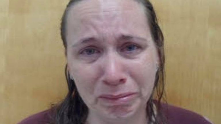 Tricia Ann Bissett, 33, has been charged with murdering her son. Pics: Siler City Police
