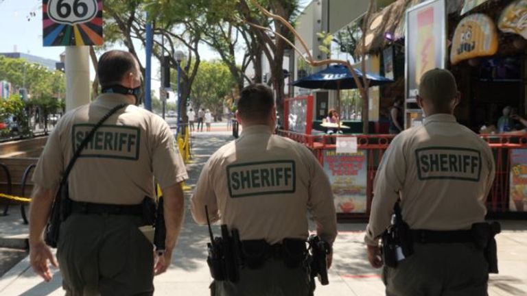 Police officers are can fine people for not wearing masks