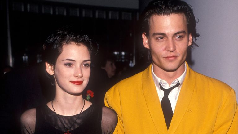 Winona Ryder and Johnny Depp in 1990