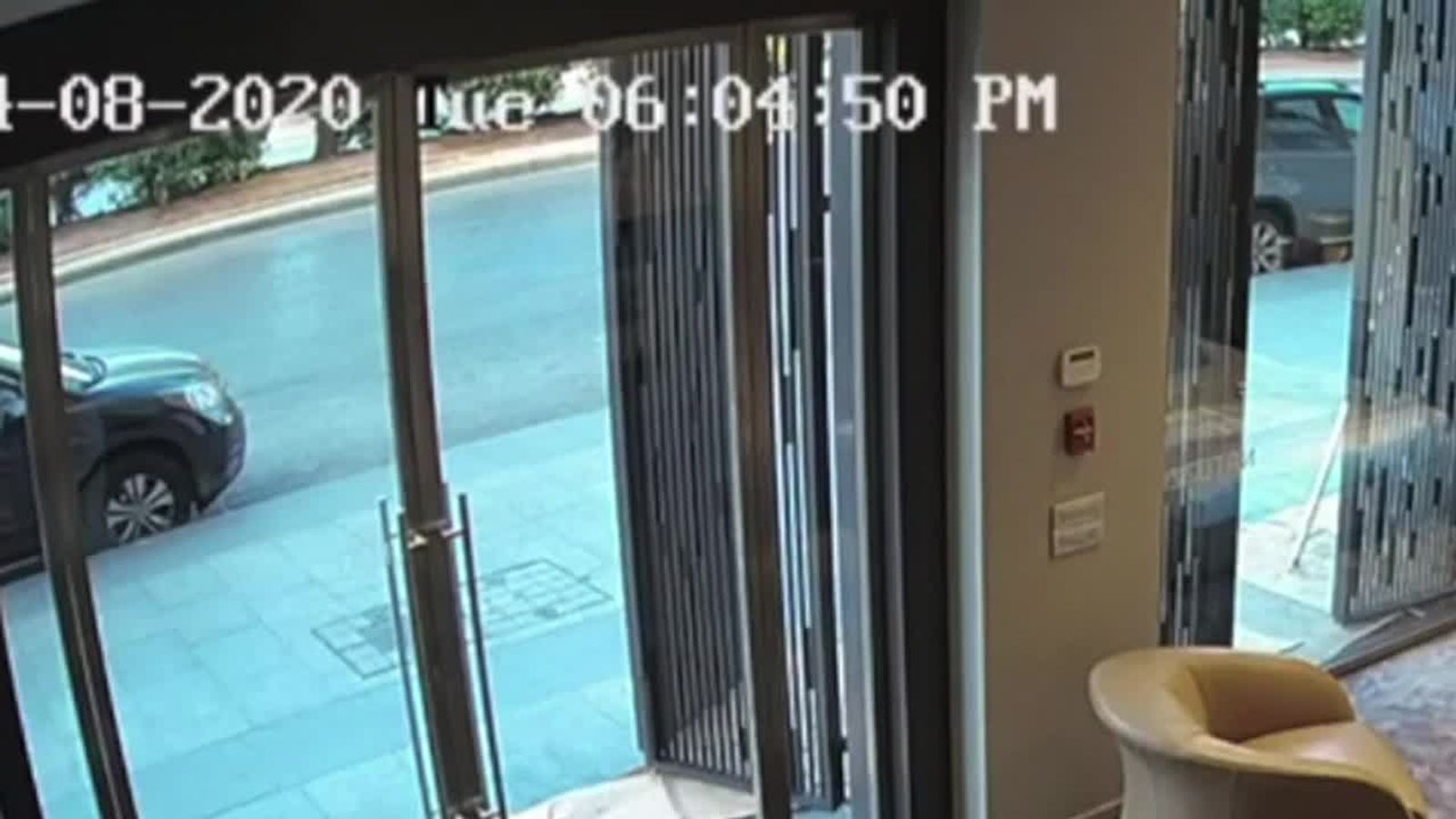 Dramatic CCTV shows moment of explosion | World News | Sky News