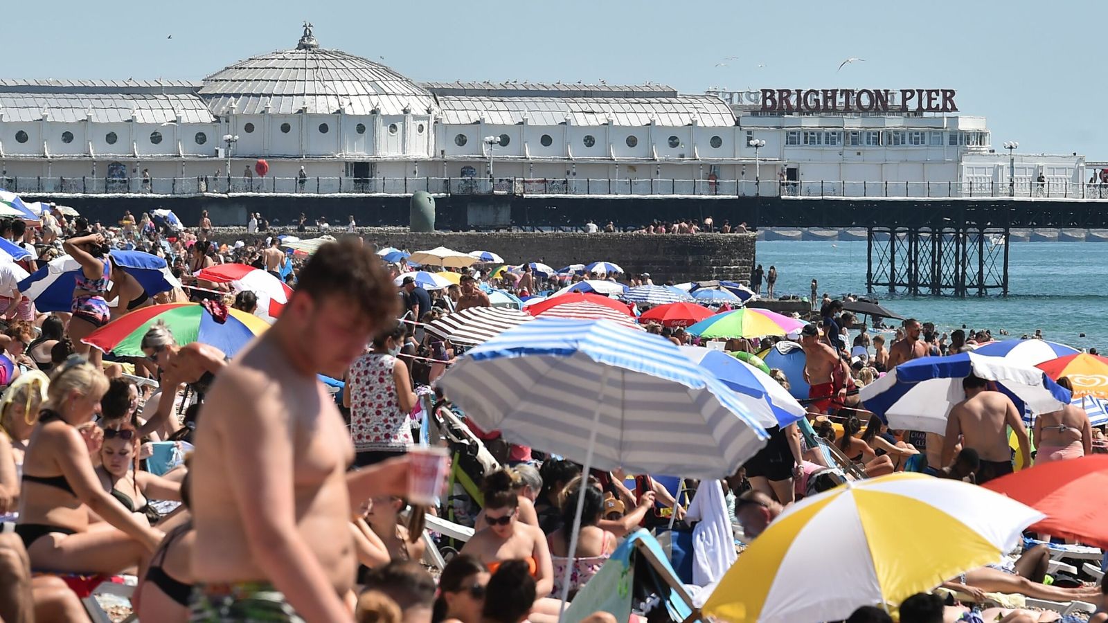 UK weather Public told to avoid packed beaches as UK enjoys hottest