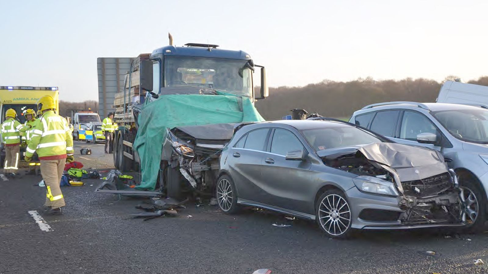 Lorry driver who killed mum and boy in M58 crash while using phone at ...