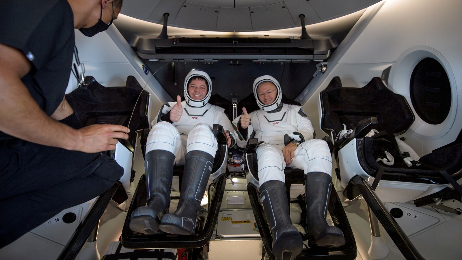 NASA and SpaceX astronauts complete first splashdown to Earth in 45