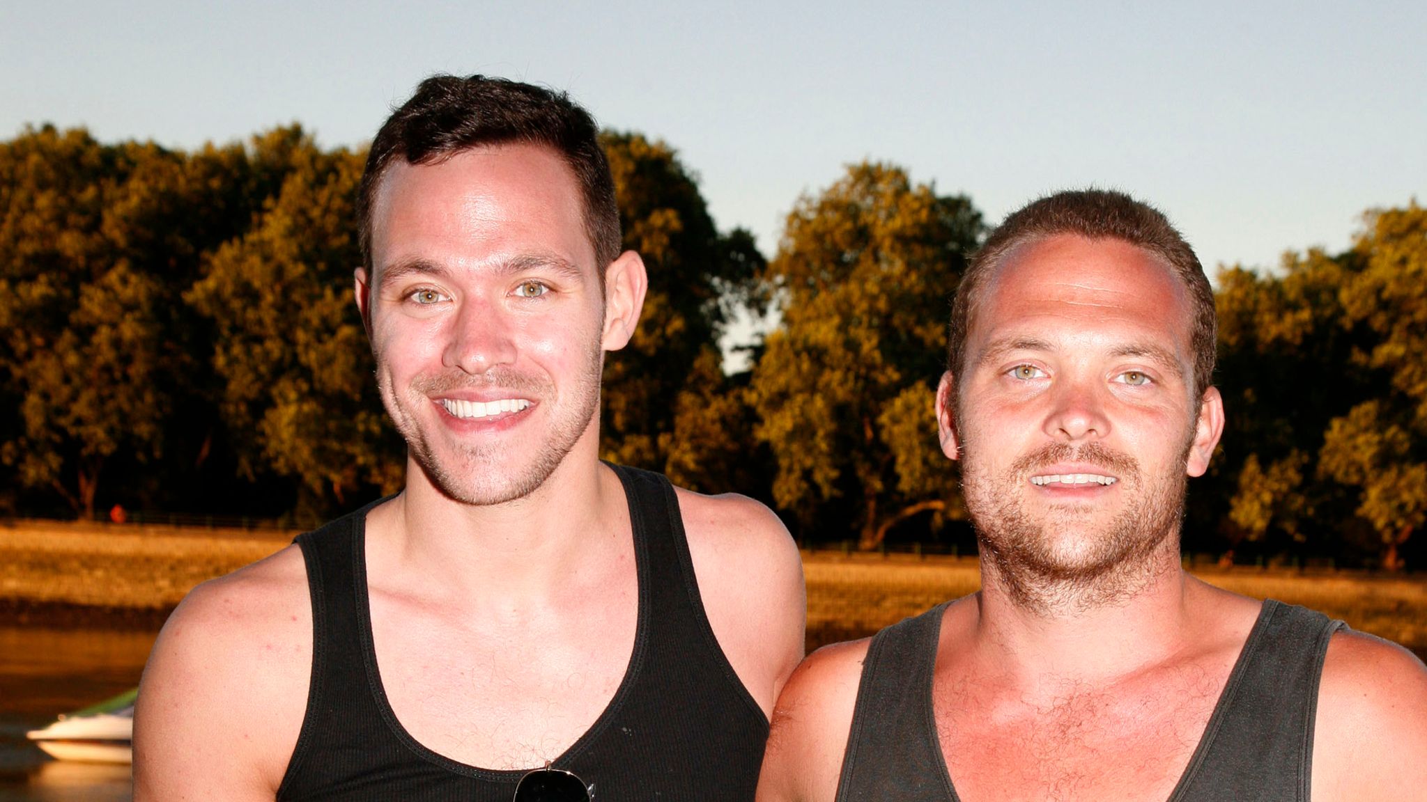 2008: Will Young (left) and his brother Rupert were born 10 minutes apart. 