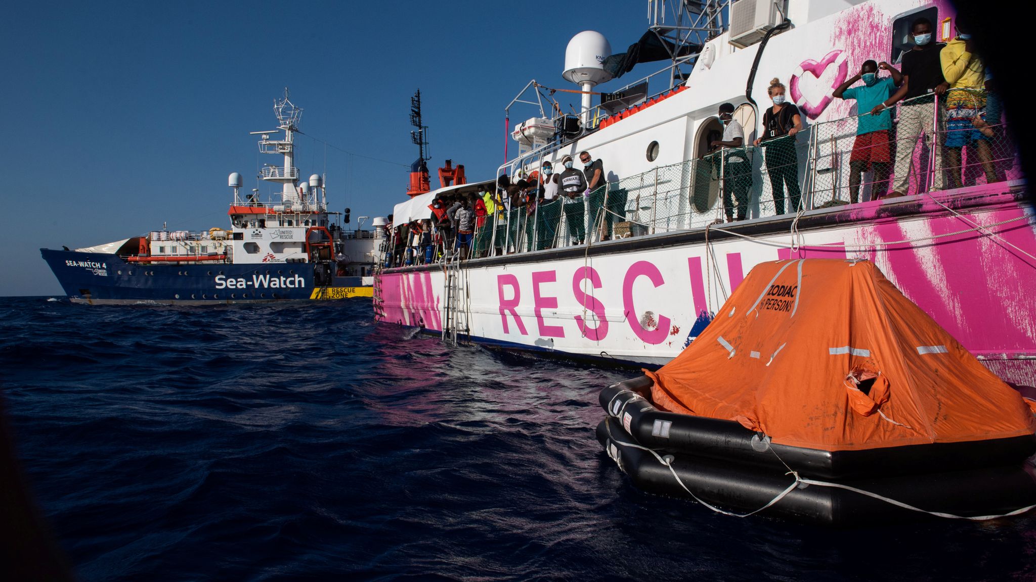 Migrants From Banksy Funded Boat Stranded As Italy And Malta Refuse Safe Port Charity Says