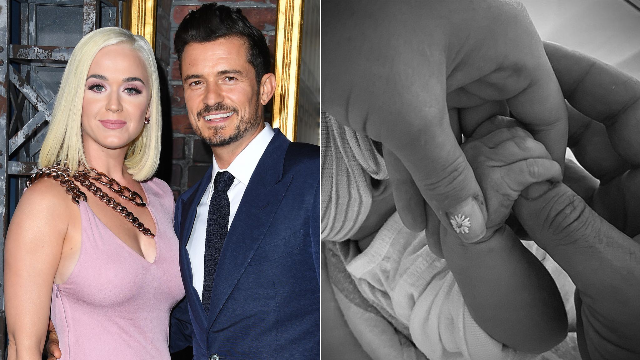Katy Perry and Orlando Bloom welcome baby girl and reveal her name | Ents &  Arts News | Sky News