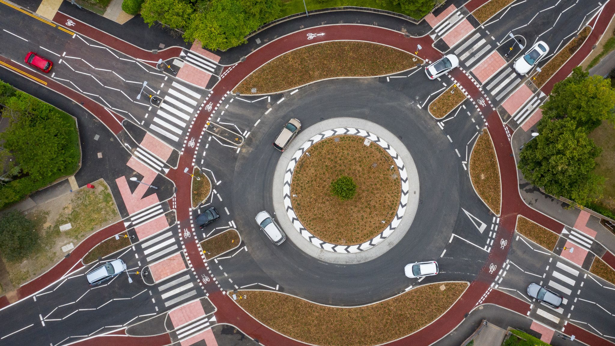 PR disaster for £2.3m roundabout as car crashes before official opening