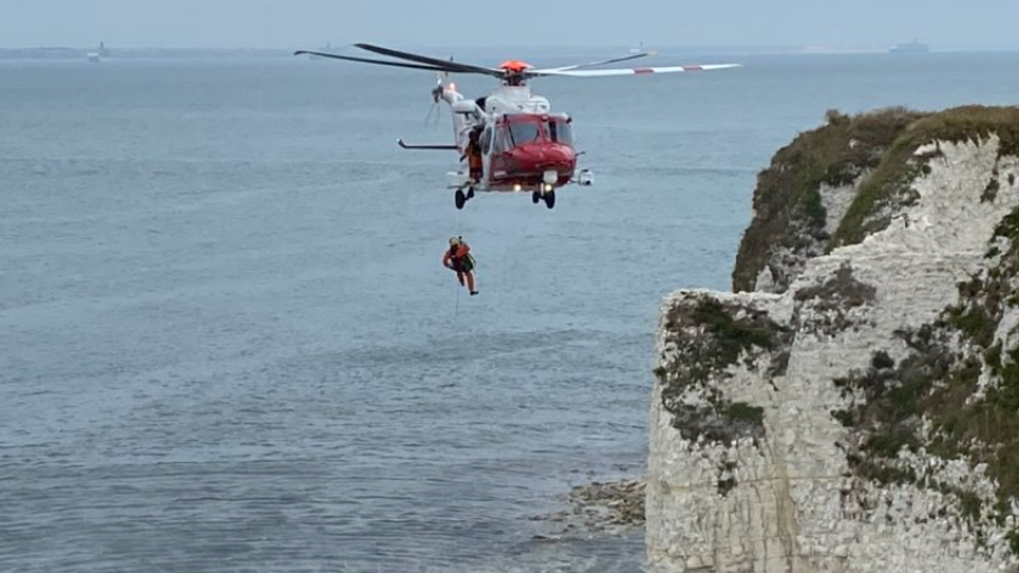 Woman 65 Flown To Hospital After Falling 60ft From Cliff At Old Harry Woman 65 Flown To Hospital After Falling 60ft From Cliff At Old Harry
