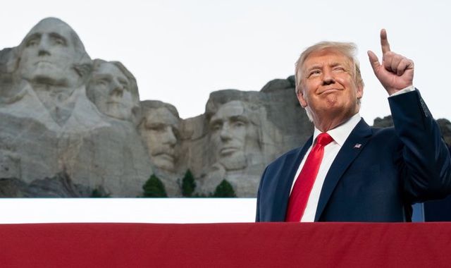 Donald Trump says 'it sounds like a good idea' for his face to be carved onto Mount Rushmore