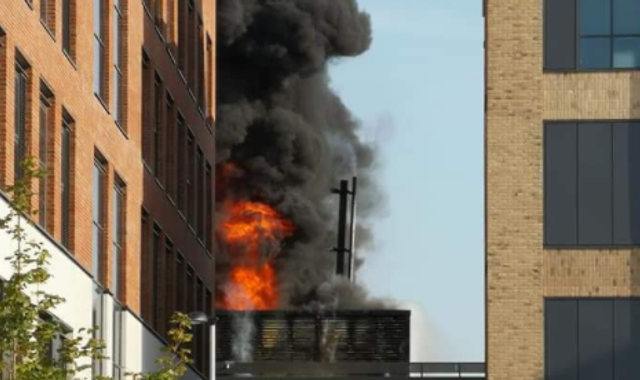 Fire breaks out in building on £450m Swansea University campus