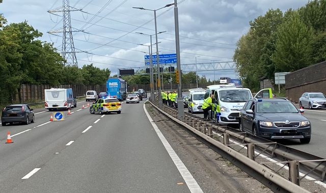 Boy seriously injured after being hit by several cars on M5