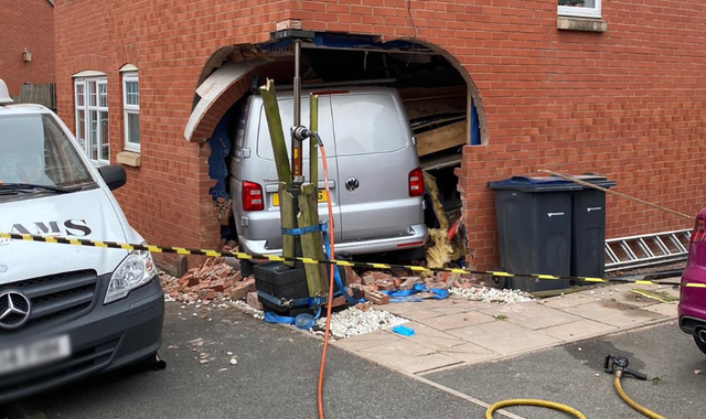 Birmingham child injured after van smashes through walls of house