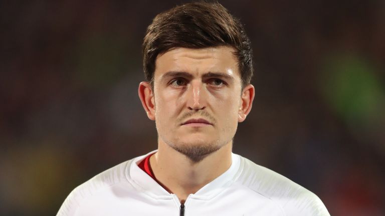 England's Harry Maguire during the UEFA Euro 2020 Qualifying match at the Vasil Levski National Stadium, Sofia, Bulgaria.