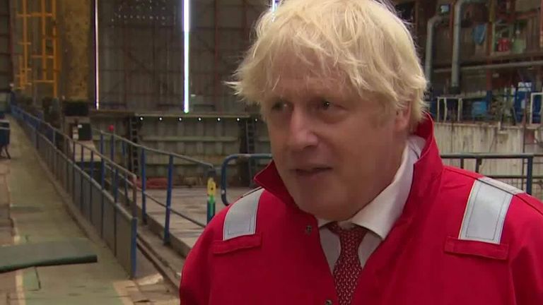 Boris Johnson talks about children going back to school