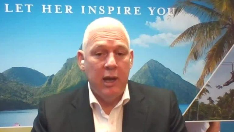 Saint Lucia prime minister Allen Chastanet on Sky's Ian King Live 28/8/2020